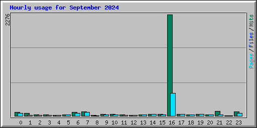 Hourly usage for September 2024